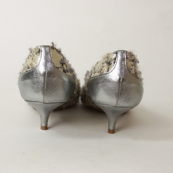 Moschino fuzzy diamond pearl pointed toe pumps - Picture 6 of 8